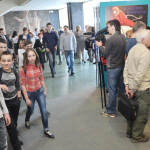 Первые посетители выставки