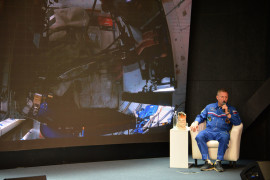 Сергей Прокопьев в музее космонавтики